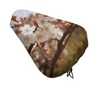 Plum Tree Blossom - Coprisedile per bicicletta con coulisse, impermeabile, protegge dal sole e dalla polvere, unisex, per mountain bike