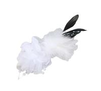 Plumage Corsage Pin Tessuto Sintetico Texture Attacco Rapido Clip Per Matrimoni All'aperto Occasioni di Lavoro Tessuto Corpetto Pin, Misura unica, come descritto