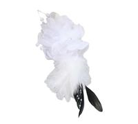 Plumage Corsage Pin Tessuto Sintetico Texture Attacco Rapido Clip Per Matrimoni All'aperto Occasioni di Lavoro Corpetto Matrimonio, Misura unica, come descritto