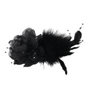 Plumage Corsage Pin Tessuto Sintetico Texture Attacco Rapido Clip Per Matrimoni All'aperto Occasioni di Lavoro Corpetto Matrimonio, Misura unica, come descritto