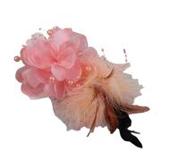 Plumage Corsage Pin Tessuto Sintetico Texture Attacco Rapido Clip Per Matrimoni All'aperto Occasioni di Lavoro Tessuto Corpetto Pin, Misura unica, come descritto