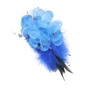 Plumage Corsage Pin Tessuto Sintetico Texture Attacco Rapido Clip Per Matrimoni All'aperto Occasioni di Lavoro Tessuto Corpetto Pin, Misura unica, come descritto