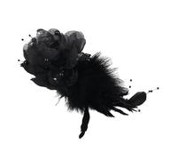Plumage Corsage Pin Tessuto Sintetico Texture Attacco Rapido Clip Per Matrimoni All'aperto Occasioni di Lavoro Corpetto Matrimonio, Misura unica, come descritto