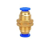 plumbify store Raccordi pneumatici Raccordi dritti passaparete 4/6/8/10/12 mm Connettore for tubo flessibile a innesto Raccordo for tubo dell'aria Raccordo a sgancio rapido(PM-12)