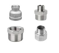 Plumbing connection 1/8” 1/4" 3/8" 1/2" 304 Stainless Steel Male Female Thread fitting Reducer British Water Pipe Adapter(DN10 X DN32)