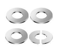 Plumbing Escutcheon Covers - Shower Faucet Plate, 2.59x0.98inches Pipe Accessory Kit, Valve Hole Trim | Bathroom Water Fixture Plate, Replacement Shower Hardware