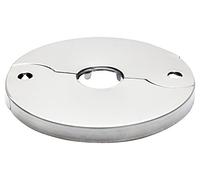 PLUMBING4HOME 21mm (1/2") Diviso Due-Pezzi Collare Acciaio Cromato Valvola Copertura Rubinetto, Argento