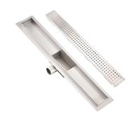 Plumbsys Canalina Scarico Doccia 60 cm, Scarico Doccia a Pavimento, Canalina Scarico Doccia in Acciaio Inox con Sifone e Filtro