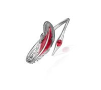 Plume Pattern Metallo per le Donne Artigianato Sofisticato Versatile Stratificazione Gioielli Ornamento Trendy Piuma Charm