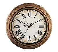 Plumeet Orologio da Parete Retrò Extra Large, Orologio Numeri Romani Silenzioso Classico da 40.6cm Senza Tick, Adatto per Decorare Soggiorno, Camera da Letto, Alimentazione a Batteria