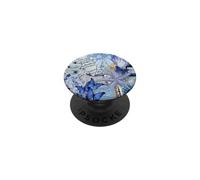 PlumeriaSea Coastal Vintage Collage Pattern PopSockets PopGrip Adesivo