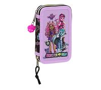 PLUMIER DOBLE PQÑO 28 PCS MONSTER HIGH "CREEP"