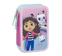 Plumier Triplo Gabby's Dollhouse Rosa 12,5 x 6,5 x 19,5 cm