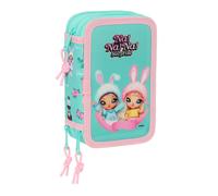 Plumier Triplo NaNaNa Surprise Bunny Rosa Turchese 12,5 x 19,5 x 5,5 cm 37