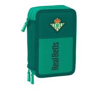 Safta Real Betis Balompe - Astuccio scuola con 37 utili inclusi, astuccio per bambini, ideale per bambini dai 5 ai 14 anni, comodo e versatile, qualità e resistenza, 12,5 x 5,5 x 19,5 cm, verde acqua