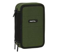 Plumier Triplo Safta Dark forest Nero Verde 12.5 x 19.5 x 5.5 cm [36 Pezzi]