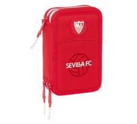 Plumier Triplo Sevilla Fútbol Club Rosso 12,5 x 19,5 x 5,5 cm 36 Pezzi