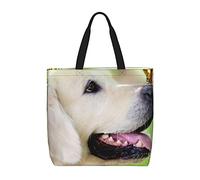 Plumon Borsa tote in tela, borsa a tracolla per cani con farfalla, borsa della spesa riutilizzabile per la spesa per lo shopping all'aperto scuola, Come da immagine, Taglia unica