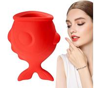 Plumper labbra portatile, forma di pesce, per migliorare le labbra cadenti e l'aspirazione piena, in silicone, per trucco da donna