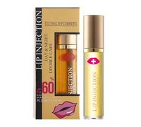 Plumping Lip Gloss, Hydrating Moisturizer Shine Formula, Beauty Lip Care Cosmetic Dry Thin Lips, Ideal for Home Makeup Models Weddings Night Events Fashion Looks, 6.3g