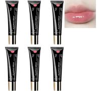 Plumping Lip Serum - Plumper per labbra più piene, idratante con olio minerale e olio di semi di jojoba, idratante non appiccicoso, riduce le linee, migliora l'elasticità e la grassezza, (6PCS)