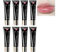 Plumping Lip Serum - Plumper per labbra più piene, idratante con olio minerale e olio di semi di jojoba, idratante non appiccicoso, riduce le linee, migliora l'elasticità e la grassezza, (8PCS)