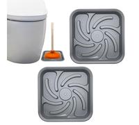 Plunger Mat - 2PCS Durable Bathroom Protection Pad | Plungers Drip Tray | Plunger Tray | For Toilet Floor Safety Bathroom Hygiene And Easy Cleaning Use