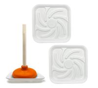 Plunger Mat - 2PCS Durable Bathroom Protection Pad | Plungers Drip Tray | Plunger Tray | For Toilet Floor Safety Bathroom Hygiene And Easy Cleaning Use