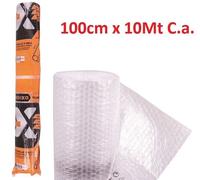 Pluriball Rotolo Telo H 100Cm Lunghezza 10Mt c.A. Bolle D'Aria Imballaggio