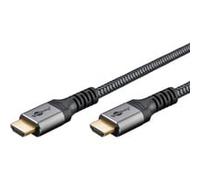 Cavo HDMI Goobay 65260 1 m 2.1 8K 48 Gbit/s Nero/Argento