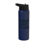 Plus fort que mes défis Stainless Steel Insulated Water Bottle