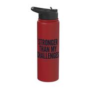 Plus fort que mes défis Stainless Steel Insulated Water Bottle