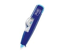 PLUS Japan Correttore roller MR a forma di penna ricaricabile, ecologico, blu 6 m x 4,2 mm