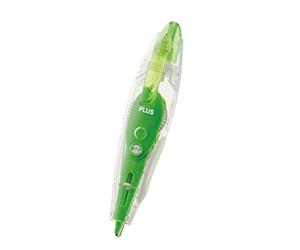 PLUS Japan Correttore roller PS a forma di penna tascabile verde, 6 m x 4,2 mm