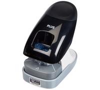 PLUS Giappone, cucitrice senza graffette, modello da tavolo, nero, capacità di pinzatura 10 fogli, confezione da 1 pezzo (1 x 1 cucitrice)