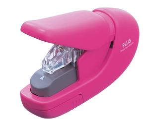 PLUS Japan, Staple-Free Stapler Pink, 5 sheet capacity, 1 piece pack (1 x 1 stap