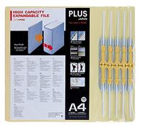 PLUS Japan, Zero Max Cartella Salvaspazio Beige, Pacco da 10 (1x 10 Cartelle), 10 Pezzi