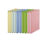 PLUS Japan, Zero Max Cartella Salvaspazio Colori Misti, Pacco da 10 (1x 10 Cartelle), 10 Pezzi