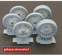 PLUS MODEL WHEELS SET FOR LANCHESTER WWI Scala 1:35 Cod.DP3016