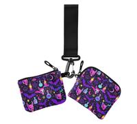 Plus Pastel Goth Halloween Witchy Pattern Magical Witchcraft Dual Wristlet
