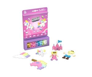 Plus-Plus 3988 Geniale Giocattolo da Costruzione, Activity Pad Fantasia, Set di mattoncini per Figure 2D e 3D, mattoncini creativi per Bambini dai 5 Anni in su, 125 Pezzi