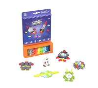 Plus-Plus 3989 Geniale giocattolo da costruzione, Activity Pad Weltall, set di mattoncini per figure 2D e 3D, mattoncini creativi per bambini dai 5 anni in su, 125 pezzi