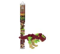 Plus Plus 3D Dinosaur Figure Building Block Set 70 Mini Puzzle Pezzi ad Incastro Divertenti Giocattoli STEM per Bambini - T-Rex Maker Tube