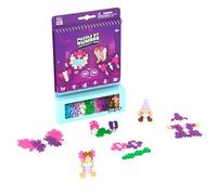 Plus-Plus 4348 Geniale giocattolo da costruzione, Activity Pad Zauberwald, set di mattoncini per figure 2D e 3D, mattoncini creativi per bambini dai 5 anni in su, 125 pezzi