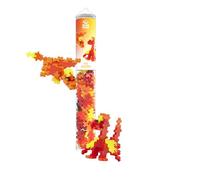 Plus-Plus 4375 geniale giocattolo da costruzione, drago di fuoco, pietre da costruzione creative, set di mattoncini per bambini, 100 pezzi
