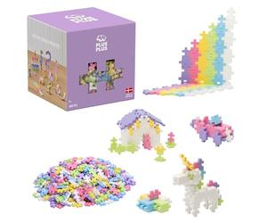 Plus-Plus 52132 - Gioco di Costruzioni Mini Pastel, 600 Pezzi | Set di costruzioni creative 2D 3D ad incastro, giocattoli educativi per bambini, gioco infinito, da 5 a 12 anni