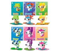 Plus-Plus 7531 Geniale giocattolo da costruzione, animali carini, 6 personaggi, mattoncini creativi, set di mattoncini da costruzione per bambini dai 5 anni in su