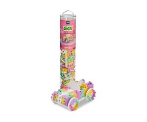 PLUS PLUS Building Blocks Toy - 200 Pezzi Go Candy Auto Giocattoli da Costruzione per Bambini, risorse di apprendimento Creativo e Gioco STEM per casa e Viaggi, Giocattoli per Ragazze e Ragazzi dai 5