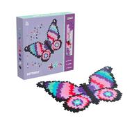 Plus-plus puzzle by number butterfly