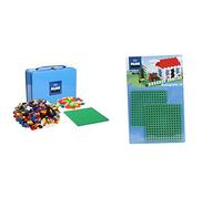 Plus-Plus- Geniale, Gioco da Costruzione, Basic & Set di Due Piastre di Base, 12 x 12 cm, per Design costruttivo